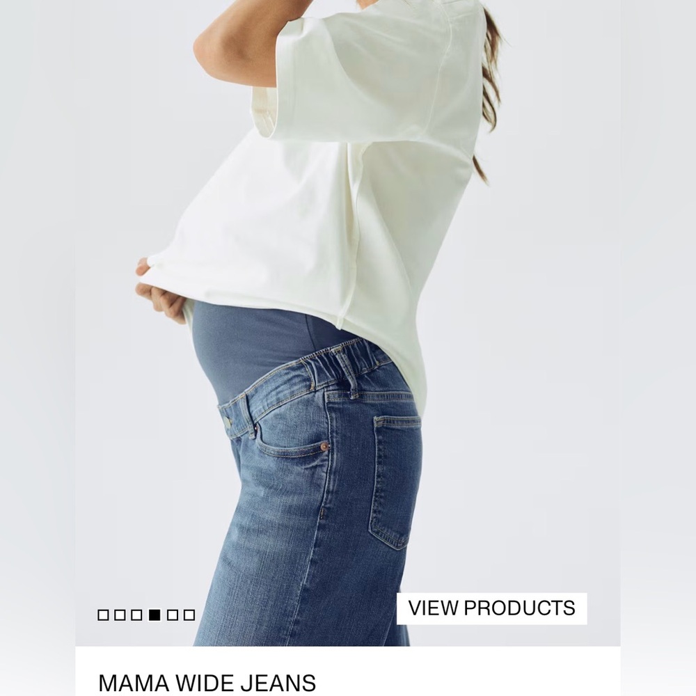 NWT • H&M Mama Wide/High rib Maternity Jean (Full Length) - Picture 10 of 10